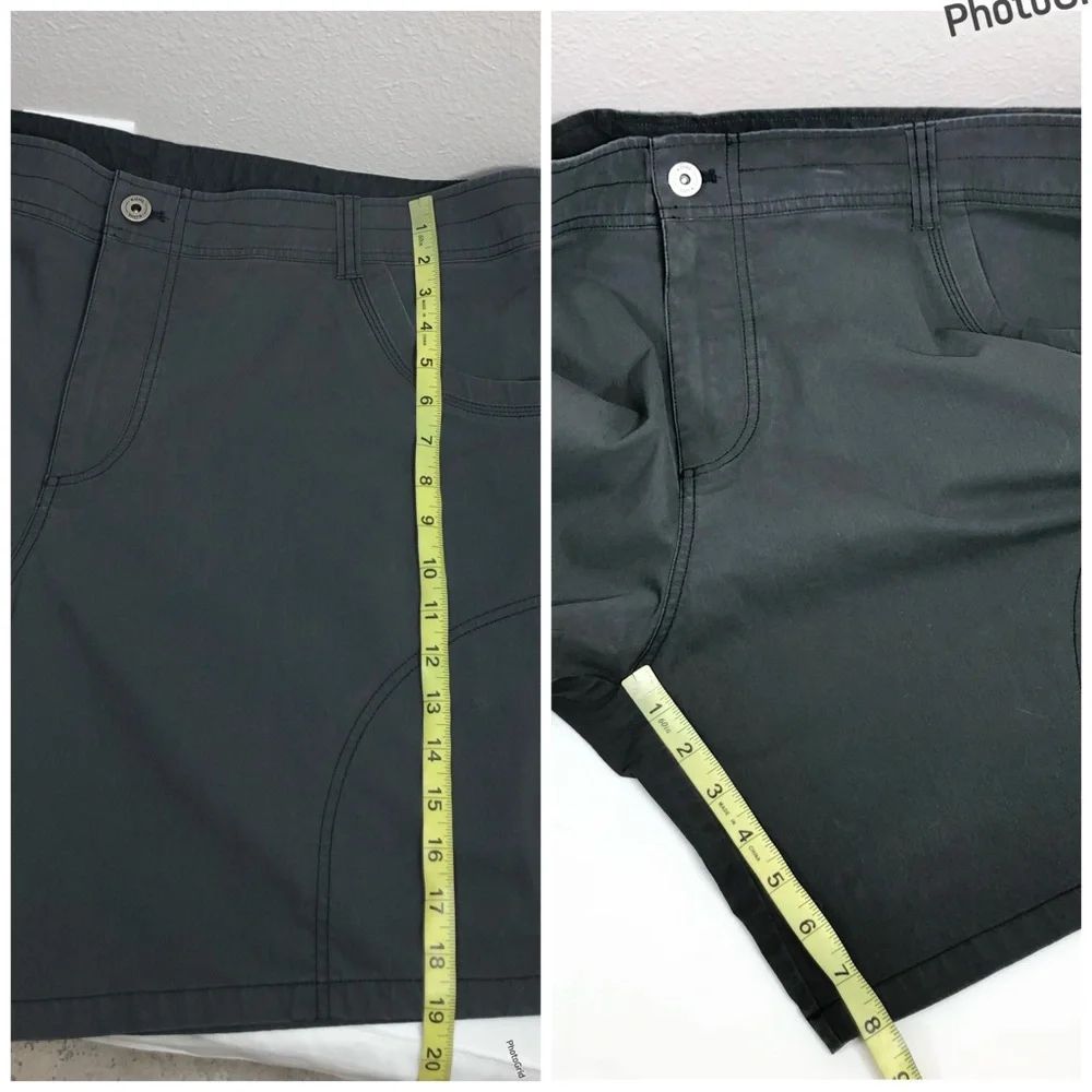 Kuhl Vintage Patina Dye the‎ RAMBLR Charcoal Lightweight Classic Look Shorts 42